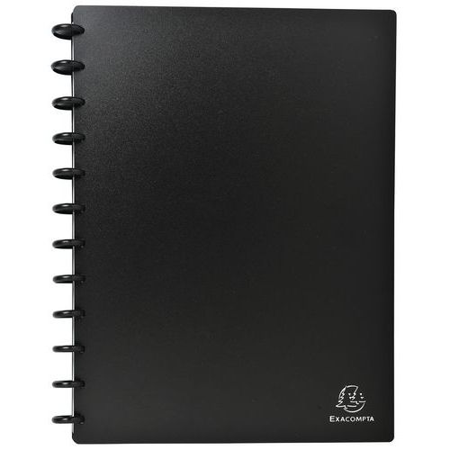 Porte-cartes De Visite à Anneaux A4 Noir