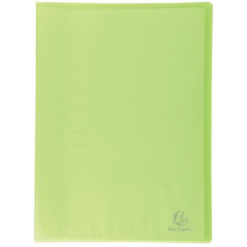Protège-doc. Pp Semi-rigide Soudés 80 Vues A4 Vert