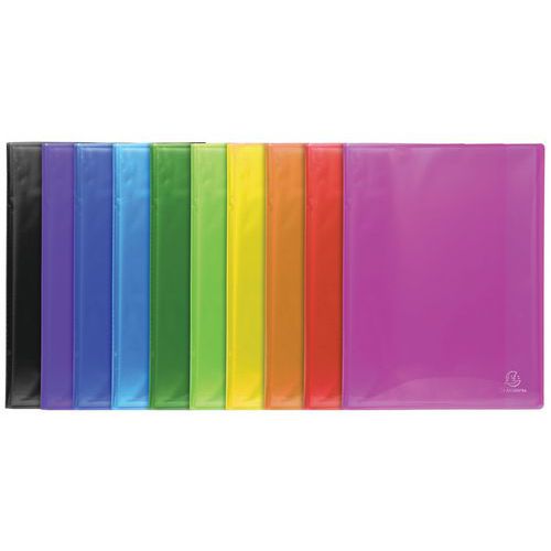 Protège-doc. Pp Semi-rigide Iderama 100 Vues A4 Col. Assort.