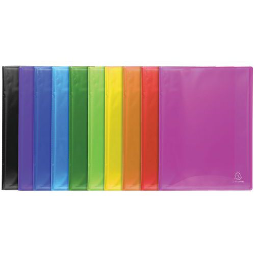 Protège-doc. Pp Semi Rigide Iderama 60 Vues A4 Col. Assort