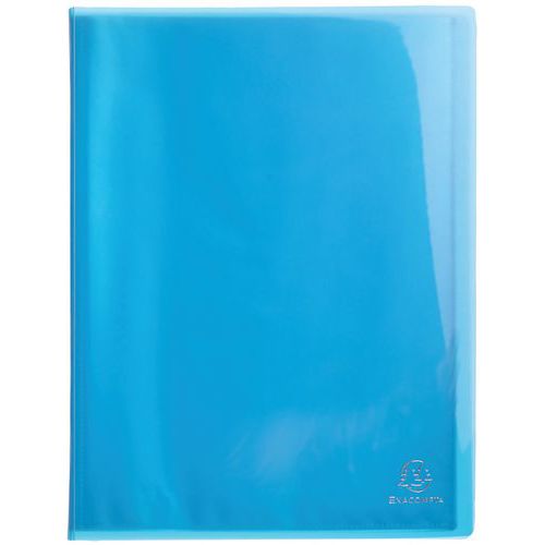 Protège-doc. Pp Semi Rigide Iderama Pp 60 Vues A4 Bleu Clair