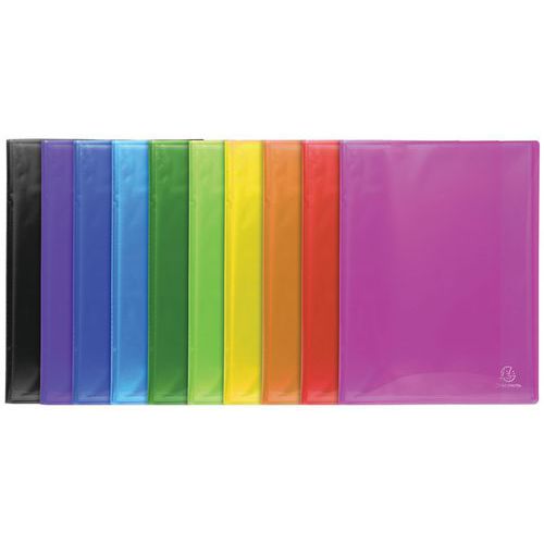 Protège-doc. Pp Semi Rigide Iderama 80 Vues A4 Col. Assort.