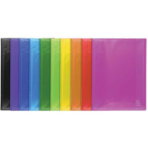 Protège-doc. Pp Semi Rigide Iderama 200 Vues A4 Col. Assort.