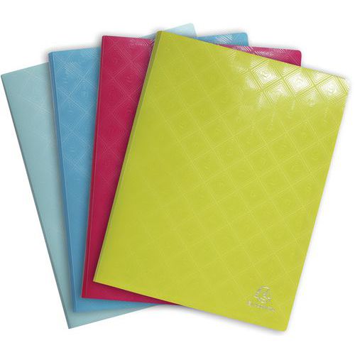 Protège-doc. En Pp Semi-rigide 1928 40 Vues A4 Col. Assort.