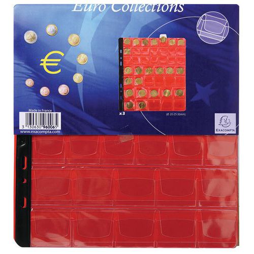 Sachet 3 Recharges Numismat. 43 Cases Diam. 20-25-30mm