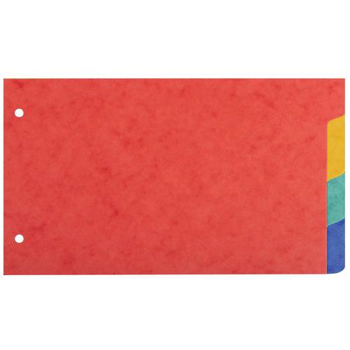 Intercal. Fiches Bristol Cte Lustrée 225g/m2 4 Pos 125x200mm