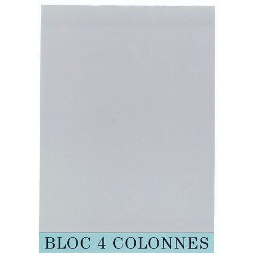 Bloc de contrôle comptable - 4 colonnes
