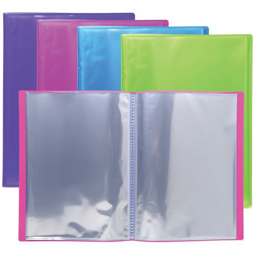 Protège-doc. Pp Semi Rigide Iderama 60 Vues A4 Col. Assort