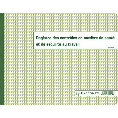 Registre Des Contrôles De Santé Et De Sécurité Au Travail