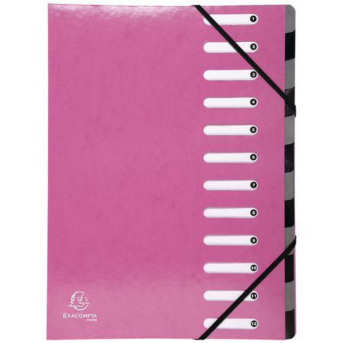 Trieur Harmonika Iderama 12 Compartiments Bleu Rose
