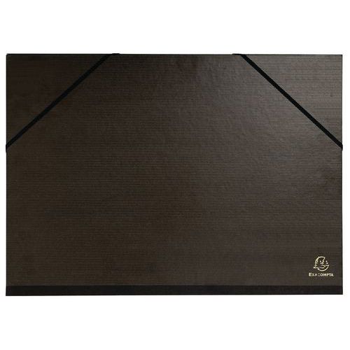 Carton à Dessin Noir Vernis + Ã‰lastiq 32x45cm A A3 Noir