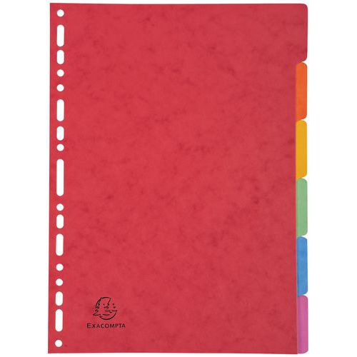 Intercalaires Carte Lustrée 400g 6 Positions - A4