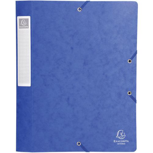 Bte De Class. Cartobox Dos 40mm Cte Lustrée A4 Bleu