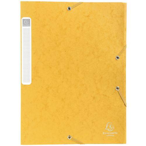 Bte De Class. Cartobox Dos 40mm Cte Lustrée A4 Jaune