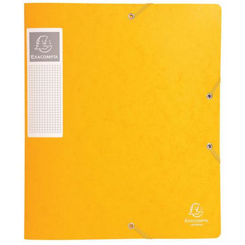Bte De Class. Cartobox Dos 60mm Cte Lustrée A4 Jaune