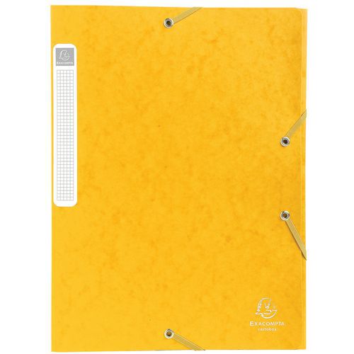 Bte De Class. Cartobox Dos 25mm Cte Lustrée A4 Jaune