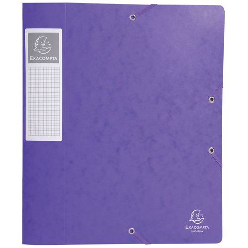 Bte De Class. Cartobox Dos 60mm Cte Lustrée A4 Violet