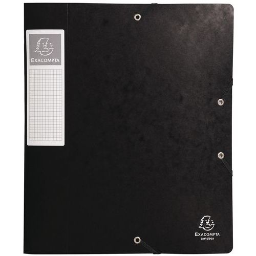 Bte De Class. Cartobox Dos 60mm Cte Lustrée A4 Noir