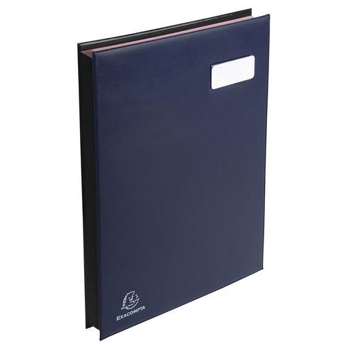 Parapheur Expansé Système Fixapage 24 Compart Bleu Foncé