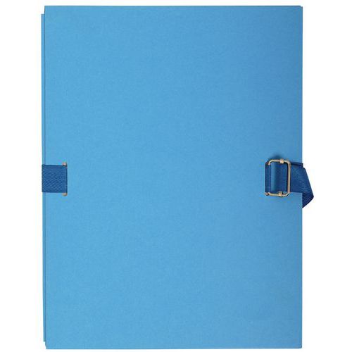 Chemise Dos Extensible Avec Rabat Papier 24x32cm Bleu Clair