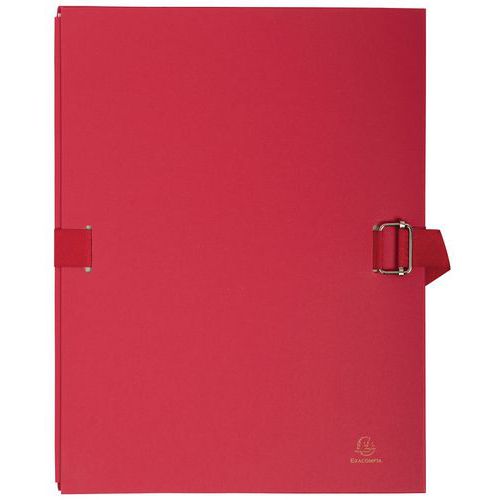 Chemise Dos Extensible Avec Rabat Papier - 24x32cm Rouge