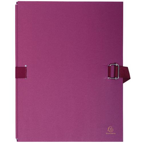 Chemise Dos Extensible Avec Rabat Papier - 24x32cm Bordeaux