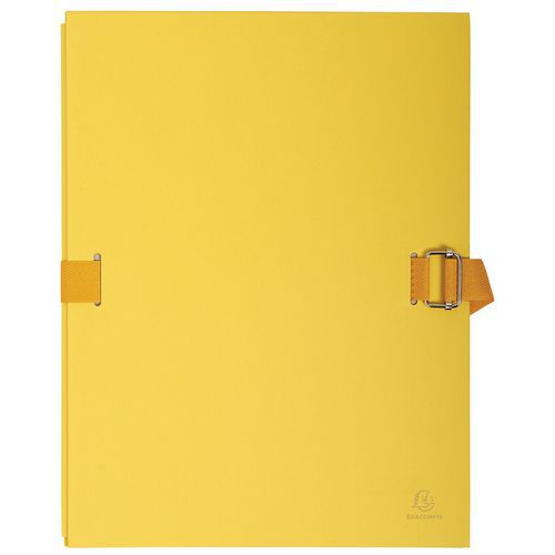 Chemise Dos Extensible Avec Rabat Papier - 24x32cm Jaune