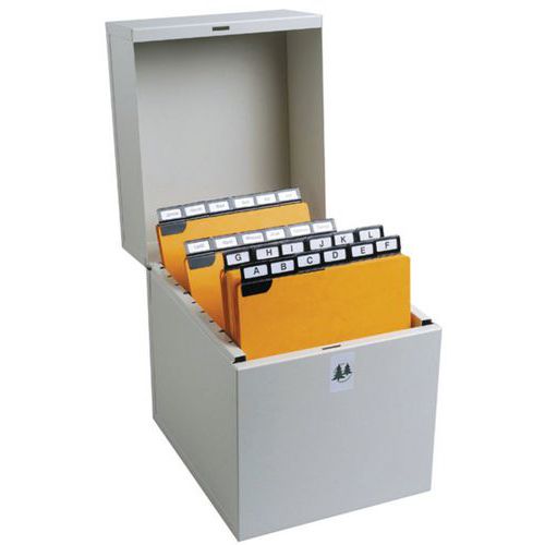 Boîte à fiches Metalib - Classement verticale - 105x74mm à 125x75mm Boîte à fiches Metalib - Classement verticale - 105x74mm à 125x75mm