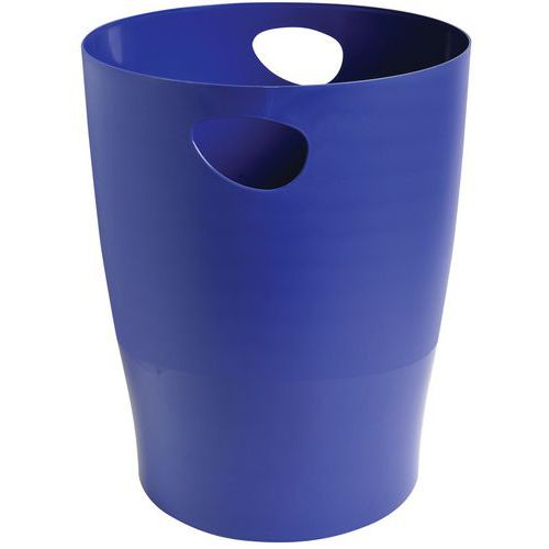 Corbeille à Papier Ecobin 15 Litres Avec Poignées Bleu Nuit