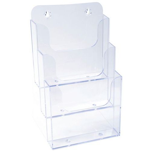 Distributeur Format A5 3 Cases - Cristal
