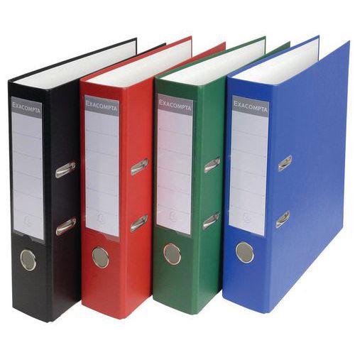 Classeur à Levier Pp Dos De 80mm - A4 - Couleurs Assorties