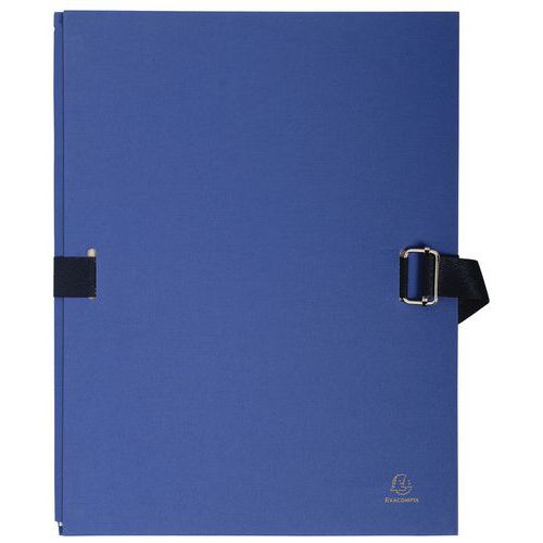 Chem. Dos Extens. Pap. Toilé 24x32cm Filmée Par 5 Bleu Foncé