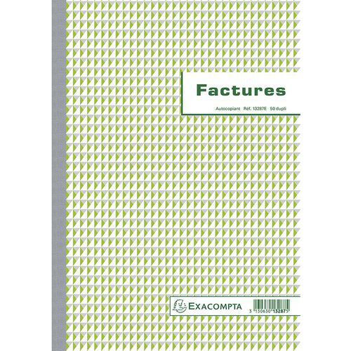 Manifold Factures 297x21cm 50 Feuillets Dupli Autocopiants
