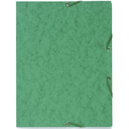Chemise à élastique 3 rabats sans étiquette de dos carte lustrée - A4 Chemise à élastique 3 rabats sans étiquette de dos carte lustrée - A4