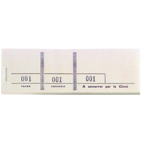 Bloc Passe-partout 100 Feuil. Num De 3 Volets 48x15cm Blanc