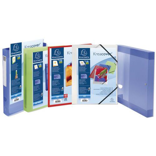 Classeur 2 anneaux 30mm polypropylène chromaline 10/10e Krea Cover Classeur 2 anneaux 30mm polypropylène chromaline 10/10e Krea Cover