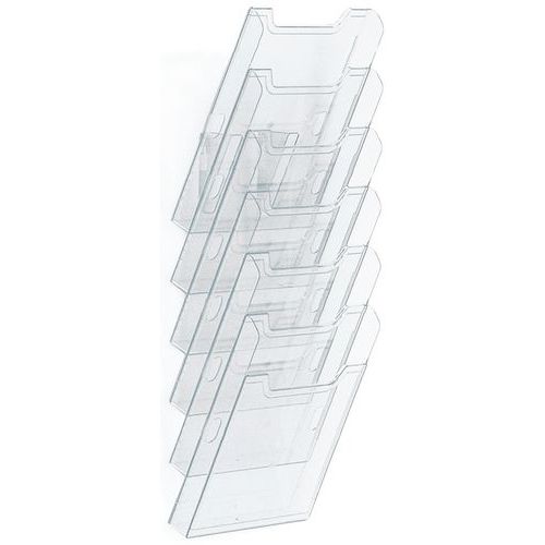 Trieur Mural A4 Vertical 6 Cases - Cristal
