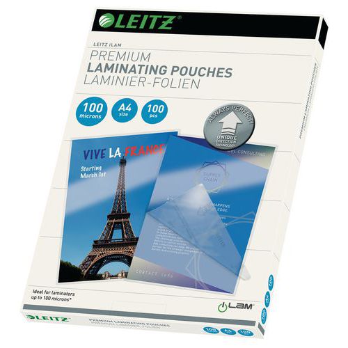Pochettes De Plastification à Chaud DIN A4 - 80 Microns - Lot De 25 - Transparentes Et Résistantes