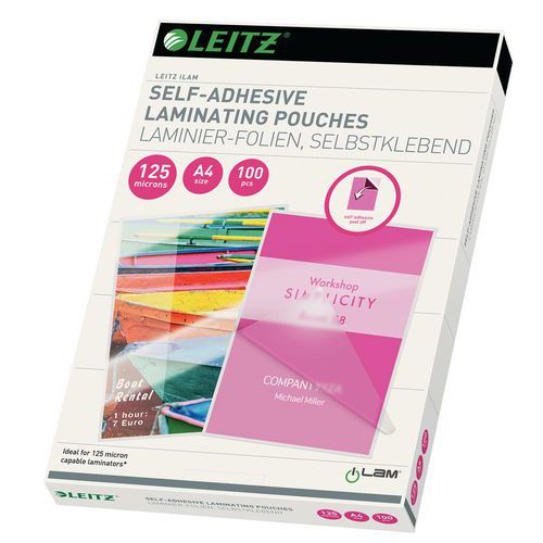 Pochettes Plastification à Chaud Adhésives A4 125 Μm