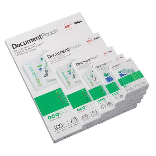 GBC - Pochettes de plastification A4 150μm - Lot de 100 - Idéal pour documents standards