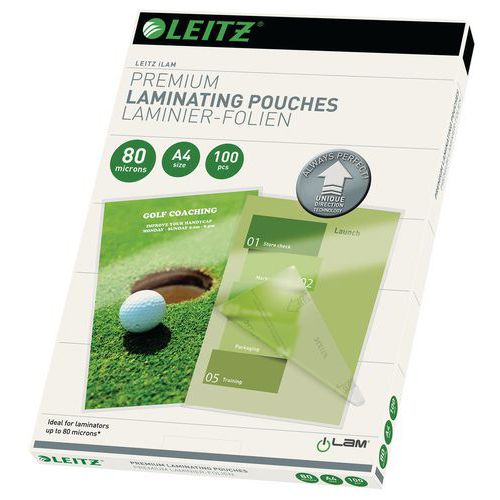 Pochettes de plastification A4 UDT - 80 µm - Pack de 100 - Leitz