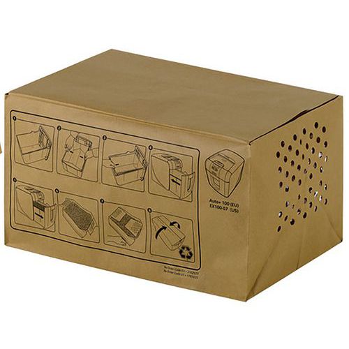 Sacs-poubelle en papier recyclé 26L Auto+ Rexel Sacs-poubelle en papier recyclé 26L Auto+ Rexel