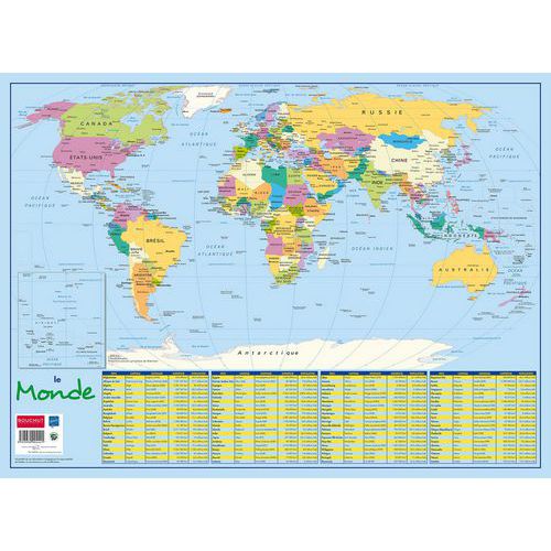Sous-main carte du monde 40,5 x 55 cm thumbnail image 1