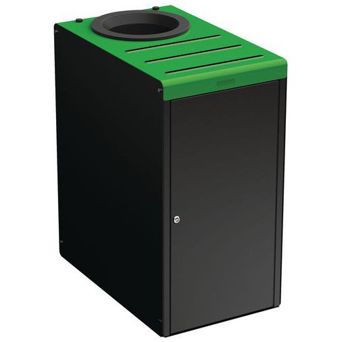 Borne Tri Sélectif 65 L Alitri Serrure Couvercle 6018 Vert
