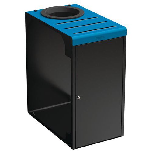 Borne Tri Sélectif 65 L Alitri Serrure Couvercle 5015 Bleu