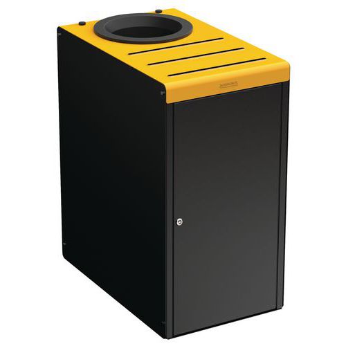 Borne Tri Sélectif 65 L Alitri Serrure Couvercle 1021 Jaune