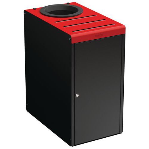 Borne Tri Sélectif 65 L Alitri Serrure Couvercle 3020 Rouge