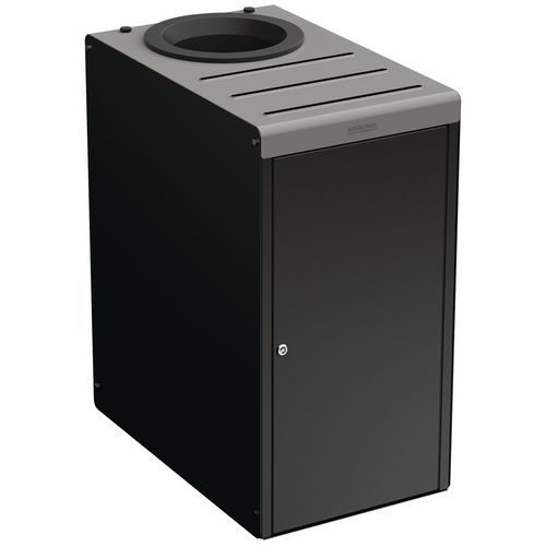 Borne Tri Sélectif 65 L Alitri Serrure Couvercle 9022 Gris