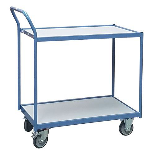 Servante Atelier 2 Plateaux Barre Verticale 1000x600mm 250kg