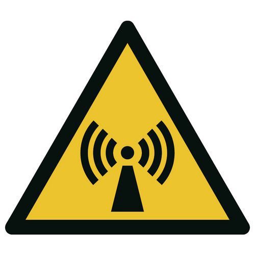 Panneau de danger Danger radiation non ionisante Panneau de danger Danger radiation non ionisante